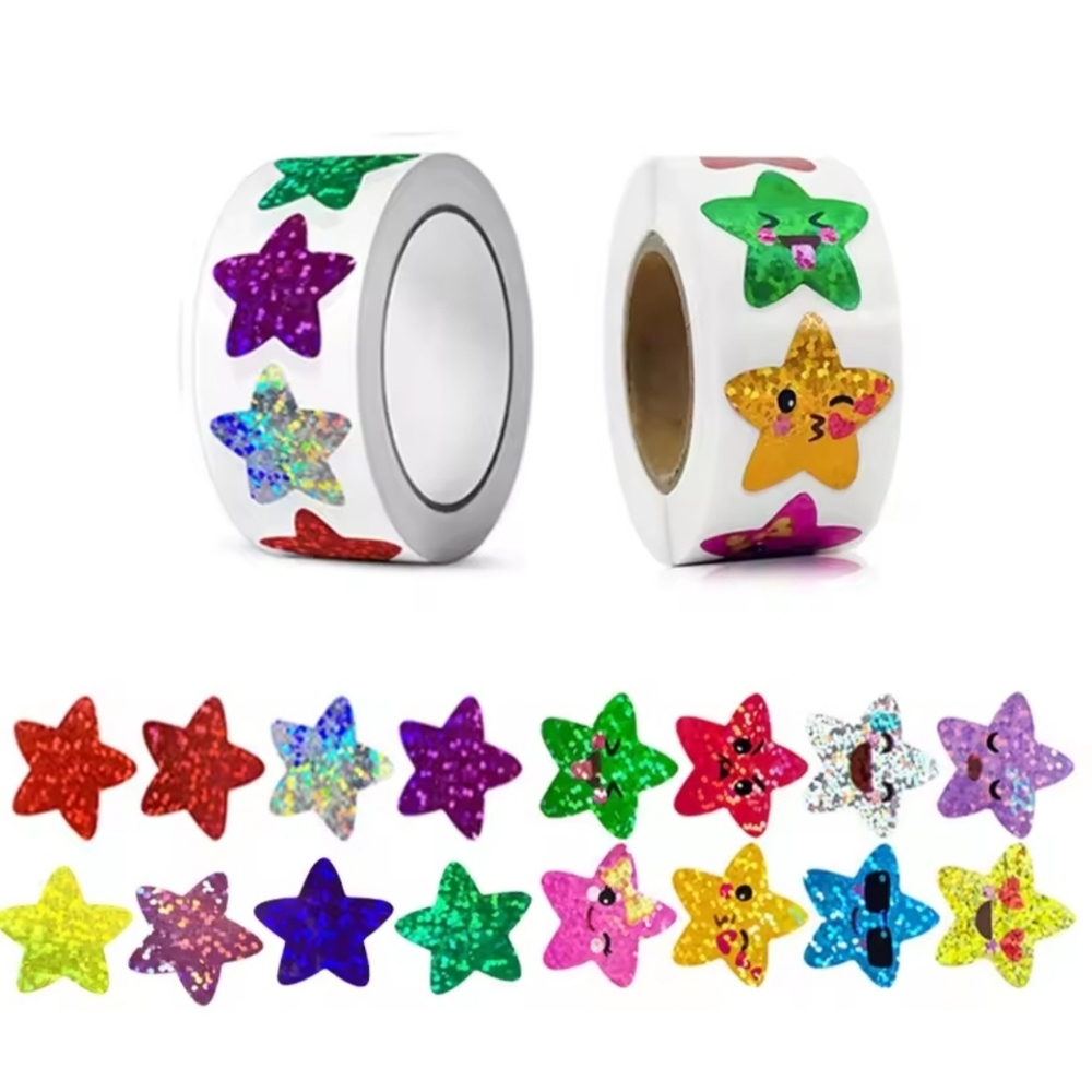 2 Rolls Colorful Star Stickers